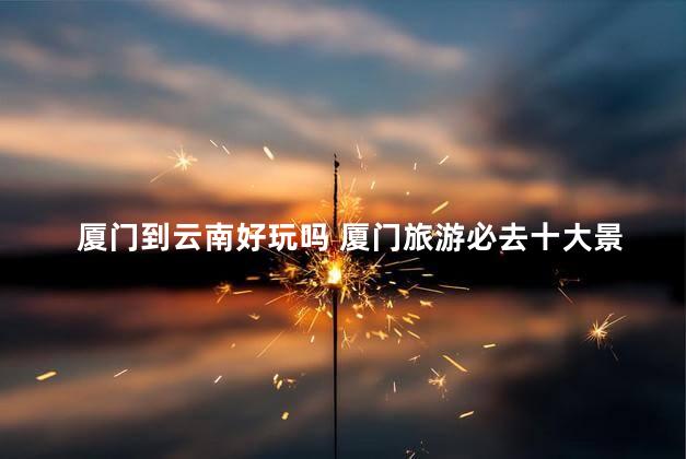 厦门到云南好玩吗 厦门旅游必去十大景点